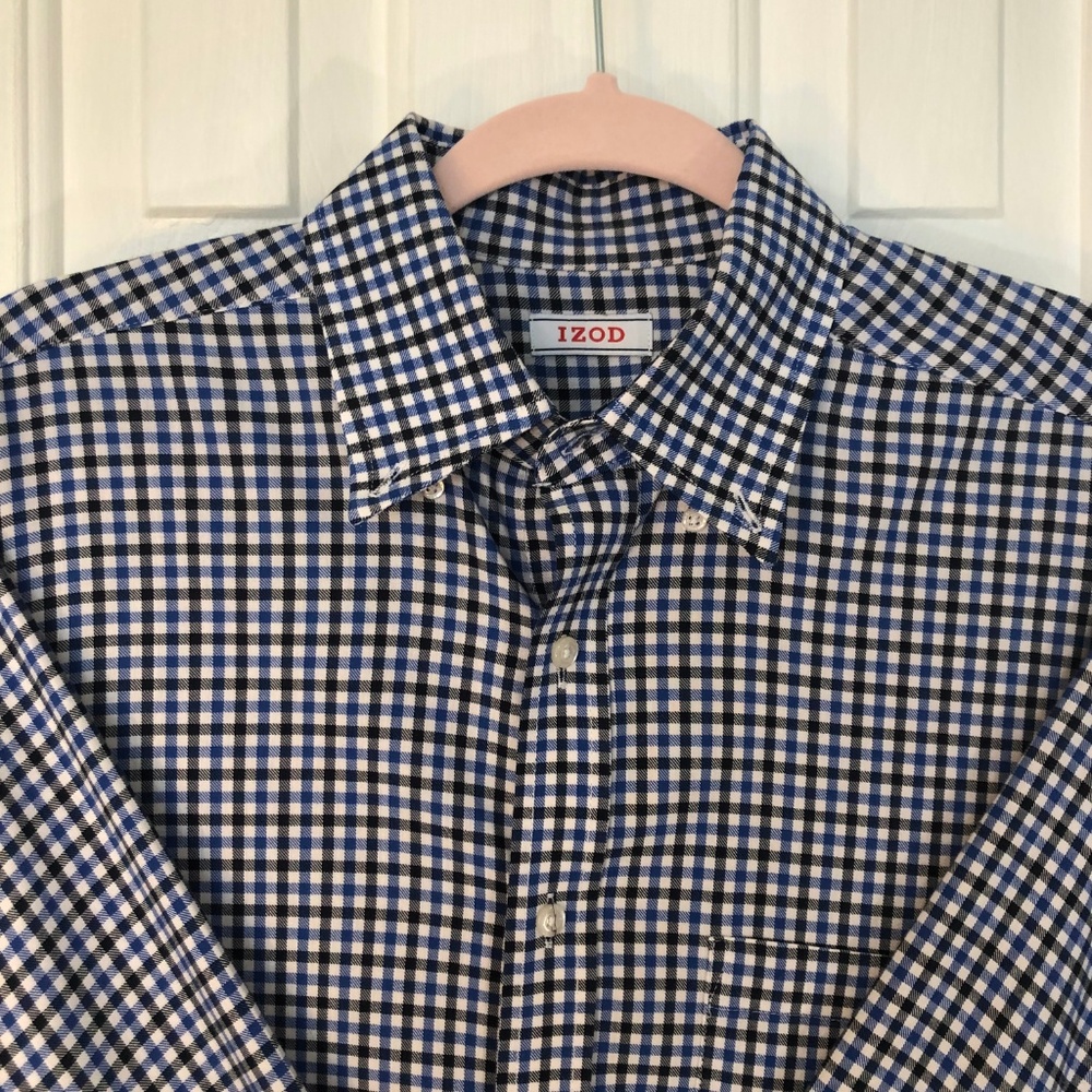 Izod Long Sleeve Shirt Men's 15 1/2 x 33 - Picture 2 of 6